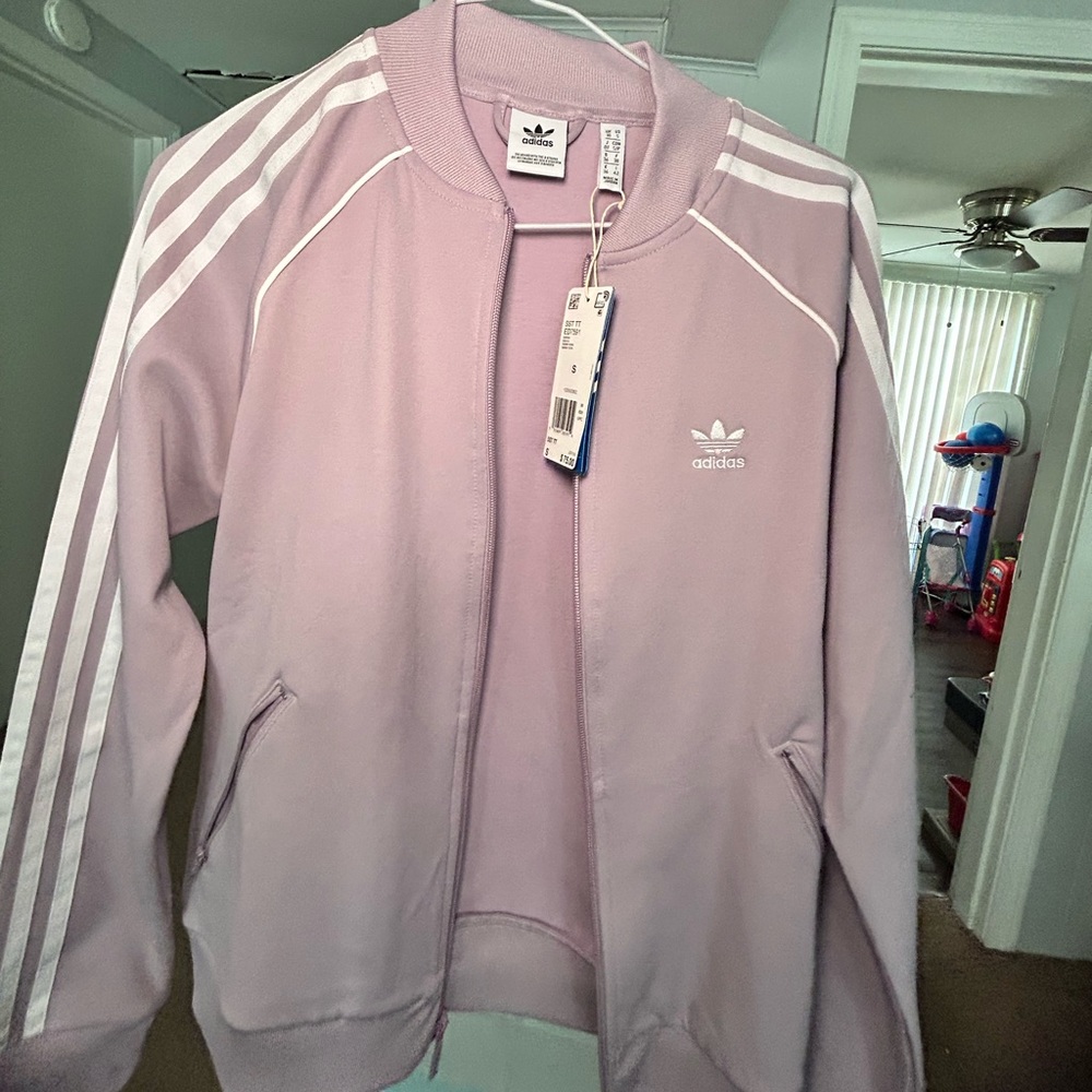 BRAND NEW! Adidas Lavender Tracksuit Jacket